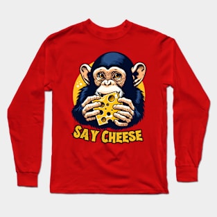 Cheese monkey Long Sleeve T-Shirt